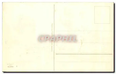 Paisagem rural com casa — editor 'La Poste Française' n°6 — Verso