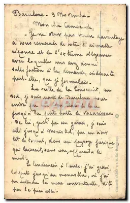 Lleida. Catedral. Clau de volta — editor Calacalà, n° 309 — Reverso