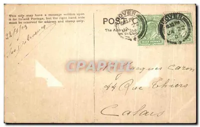 Dwa łosie w krajobrazie lasowym — S.W. Faulkner & Co. London, wydawca nr 517 — Rewers