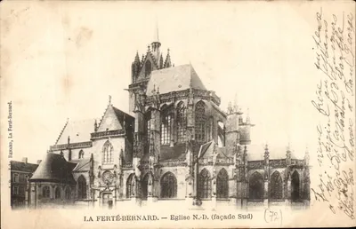 LA FERTÉ-BERNARD — Igreja de Nossa Senhora (fachada Sul) — L.P. REXARD, La Ferté-Bernard (72)
