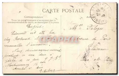 Brug van Monceau — Parijs — onbekende uitgever, n° 254 — Achterkant
