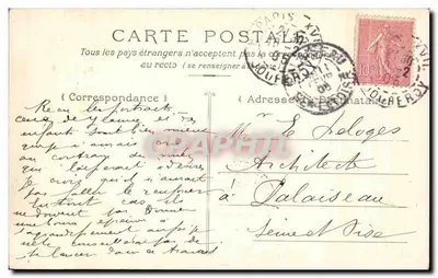 Montmartre — Abstieg der Rue de la Barre — G. C. A., Paris — Rückseite