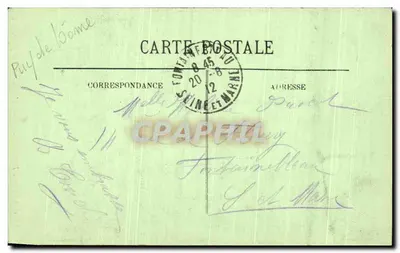 Clermont-Ferrand — Wnętrze jaskini kalcynacyjnej — LL — Rewers