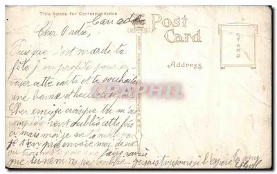 Bilhete postal antigo Canadian Rockies Mostrando Os Lagos Nas Nuvens Canadá — Verso