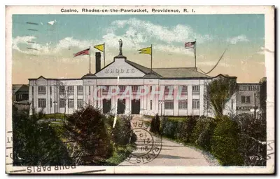 Stara pocztówka Kasyno na Rhodze w Pawtucket Providence