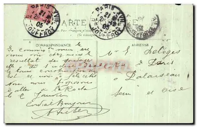 PARIS — Ile Saint-Louis — Le Quai d'Orléans et Notre-Dame — LL. — N° 67 — Verso