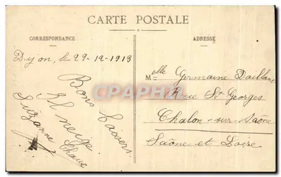 Dijon — Absydę Katedry Świętego Benignusa — L. V., wyd. nr 513 — Rewers