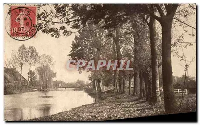 Vista da Seine em Bougival — editor Landschaftsstudien, n° 1814