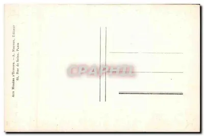 Wieża zwycięstwa z Samothraki — grecka statua — A. MOUTET PARIS, n°44 — Rewers