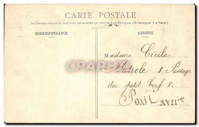 Fête — Pour votre fête — Phototype A. Bergeret & Cie, Nancy — Verso