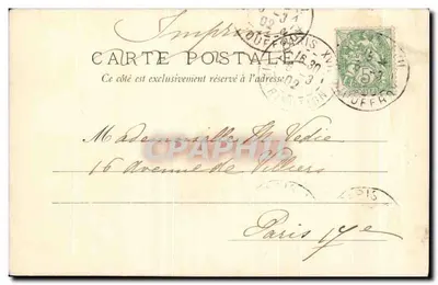 Santa Maria Madalena — ilustração Art Nouveau — H. L. Editor Paris — Verso