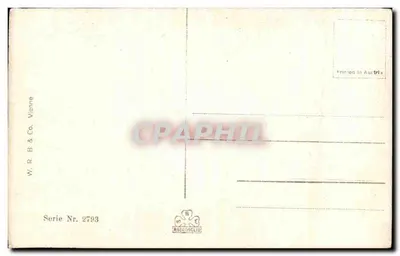 Menina com violão — Mignony — W. R. B. & Co. Viena, série 2793 — Verso