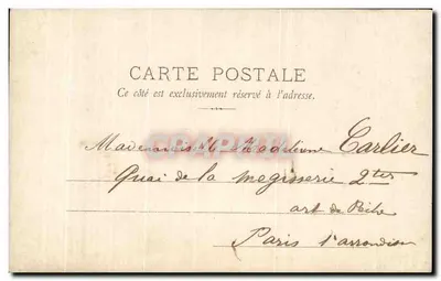 Petite fille en bonnet de dentelle et fleurs — tricotant — éditeur A.N. Paris, n° 323 — Verso