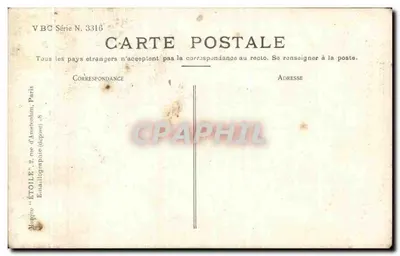 Hospitalidade — cena interior — Série VBC N. 3316 — Verso