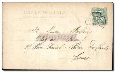 विषय: एक अभिनेत्री जिसका अभिनय वस्त्र है — छापकर्ता: Reutlinger Paris, संख्या 190/1 — S.I.P. — हस्तलिखित 'मेरी दोस्ती, जीन' — Dulac — पीछे