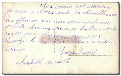Jovem menino lendo — decoração de rosas — n°630 — Verso