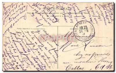 Het Paschalaatje — De Laatste Avondmaal — Uitgever: La Société de la Poste de Paris, n° 103 — Achterkant