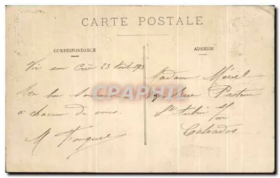 L'Auvergne — A Cascata do Pas de la Cère — Editor L'Auvergne, n°28 — Verso