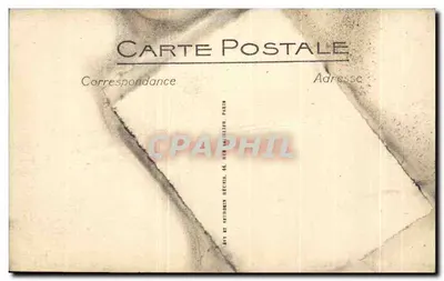 Antika kartpostal Bourg Kilise de Brou Seti — Arka yüz