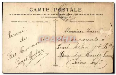 Rouen — Palais de Justice — E.D. 342 — Verso