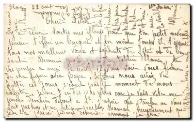 Menina com buquê — editor Léo, Paris, n° 1664 — Verso