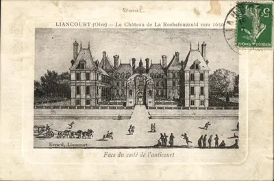 Liancourt (Oise) — O Castelo de La Rochefoucauld por volta de 1650 — Marcal