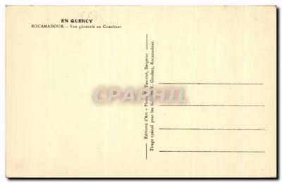 Rocamadour — Ogólny widok z Conchanta — Wydawnictwo Art Tassaint, Conchanc — Rewers