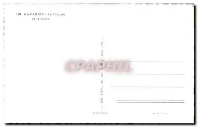 Gavarnie — El Cirque y el Gave — C.A.P. Paris — Reverso