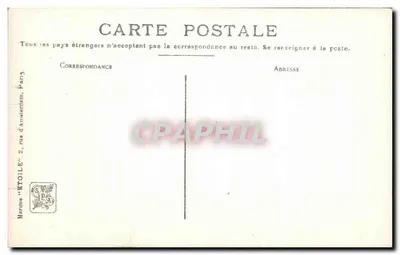 Mujer sentada con una sopa humeante — Salon 1909, G. de Cooltrop Chaud — Editor: Marine 'Étoile', París — Reverso
