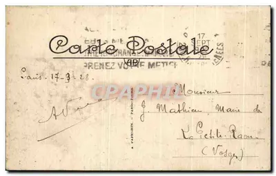 Paris - Parc des Buttes Chaumont - O Ponte de Tijolos - A.P. 407 — Verso