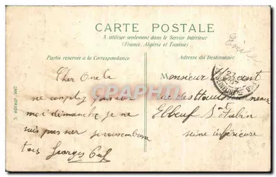 París - Puente de los Artes y el Instituto — S. editor, n° 1497 — Reverso