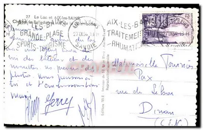 Jezioro Chambotte — łańcuch Belledonne — Wydawnictwo Tèle — Rewers