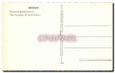 Fonte Santa Maria — Rouen — Editor Estel, n°1026 — Verso