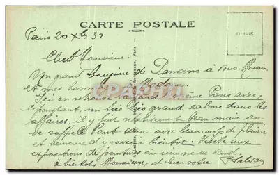 Paryż — Panthéon — A.L. (wydawca A.L.) — Rewers