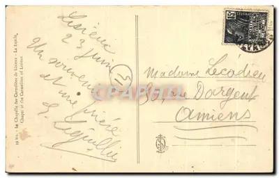 Kaplica Karмелitów w Lisières — La Incarnée — Wydawca: 39 bis — Rewers