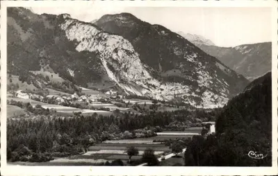 La Balme-de-Thuy (Alta Saboia) — Passo da Bluffaz — vista panorâmica — editor Elsy