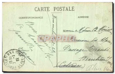 Chartres (E.-et-L.) — Portaal Północny Katedry — G Foucault, wyd., Dreux — Rewers