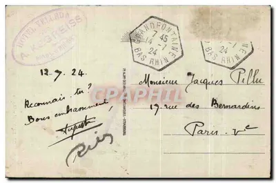 Donon - Museu — Templo antigo sobre rocha — Musaphil, n°22 — Verso