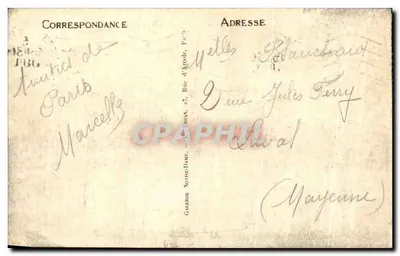 Parijs — Het Stadhuis — L.L. — uitgever L.L. — Achterkant