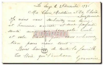 Pansé e sabot — cartolina di auguri — Editore HN, n°161 — Verso