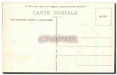 Chamonix-Mont-Blanc (Hte-Savoie) — Travessia da Mer de Glace — editor L. Fauvax, n° 459 — Verso
