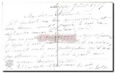 Kwiaty i buty — Urodziny — Wydawca Univers, n° 104 — Rewers