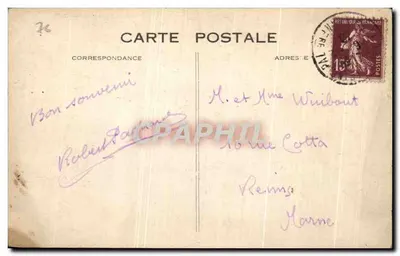 Nice Havrais — Die Strandpromenade und die Pointe de la Héye — G. P. Le Meyre, Nr. 104 — Rückseite