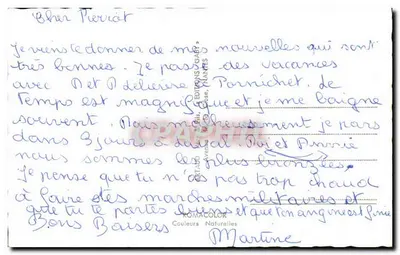 PORNICHET — Recuerdo — Ediciones ROMACOLOR, N° 103 — Reverso