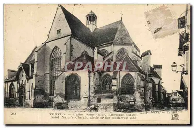 Troyes — Église Saint-Nizier, ensemble sud-est — J. Mary, Troyes