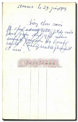 Mônaco — La Condamine — Munier n°240 — Verso