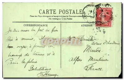 Rouen — A Cour do Palácio de Justiça — LL. — Verso