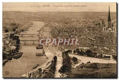 Rouen — Vue générale prise Côte Sainte-Catherine — C.V. 422