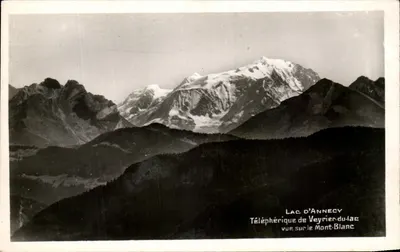 एनेक्सी के झील — मॉंट-ब्लांक के दृश्य वेयरियर-डू-लैक के टेलीफेरिक से — वेयरियर में एल्प्स के संस्करण
