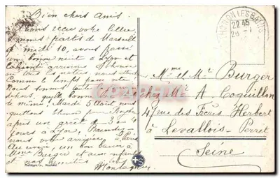 Thonon-les-Bains — Vista geral — Fototipia Co. Neuchâtel, n° 8468 — Verso